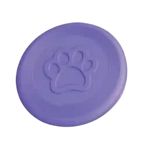 Pet Love Juguete Para Perro En Caucho Natural Frisbee Huella 23 Cm Diametro