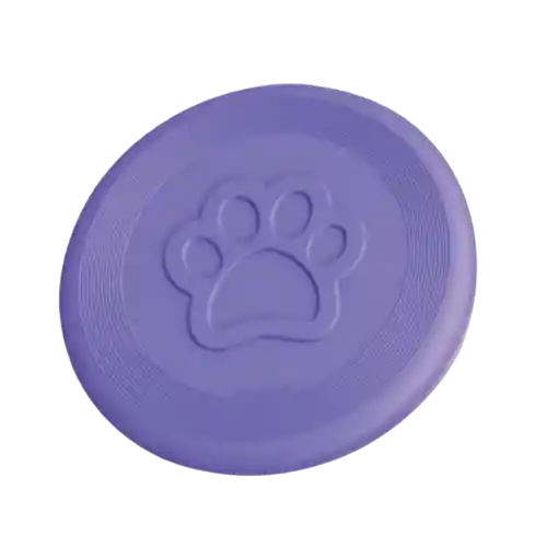 Pet Love Juguete Para Perro En Caucho Natural Frisbee Huella 23 Cm Diametro