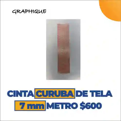 Cinta De Tela Razo O Ilusión Curuba De 7 Mm Metro