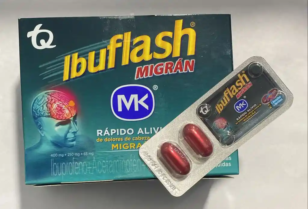 Ibuflash Migran Por 2 Capsulas. Mk Tq.