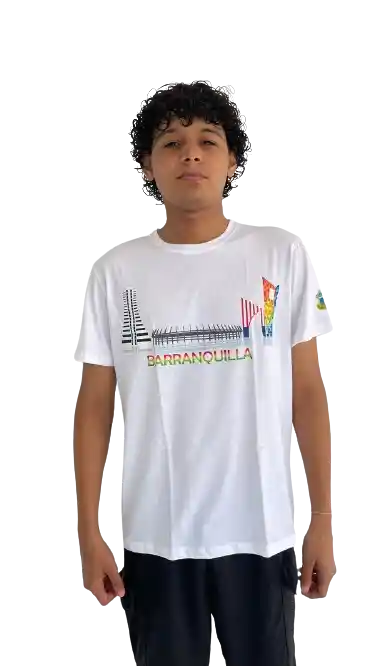 Camiseta Barranquilla Diseño 1 Talla S
