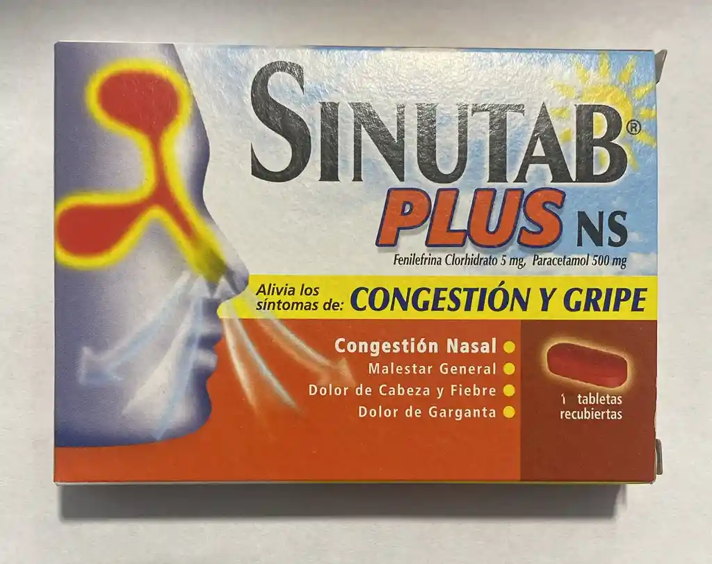 Sinutab Plus Ns Por 1 Pastilla