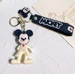 Llavero Mickey Mouse Traje Blanco