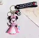 Llavero Minnie Mouse Traje Rosa