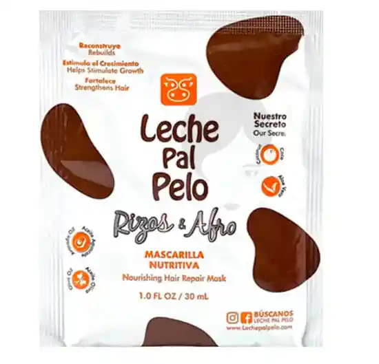 Leche Pal Pelo Rizos Y Afro Mascarilla Nutritiva - 30ml Sobre