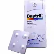 Baytril 50mg Caja X 10 Tabletas