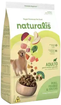 Naturalis Dog Adult Chicken Turkey Fruits X 2,5 Kg