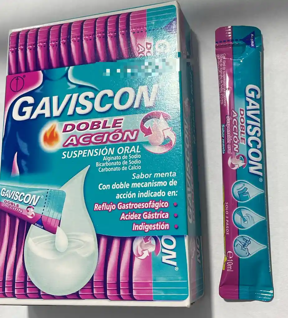 Gaviscon Doble Accion Por 1 Sobre De 10 Ml