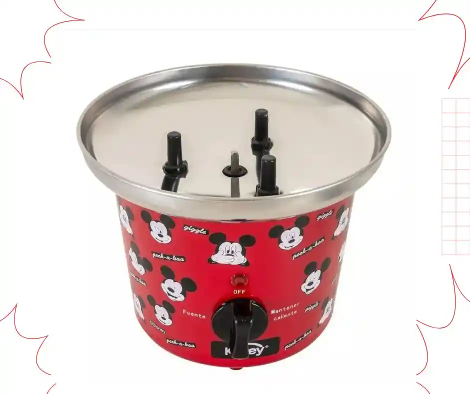 Fuente De Chocolate Kalley Mickey Mouse De Disney K-dfch Rojo