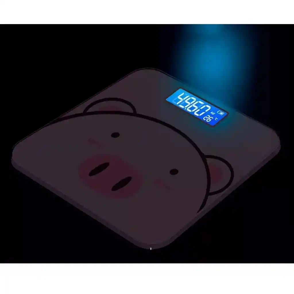 Báscula Digital Pesa Personas Cerdito - Adorable Y Precisa Hasta 180 Kg