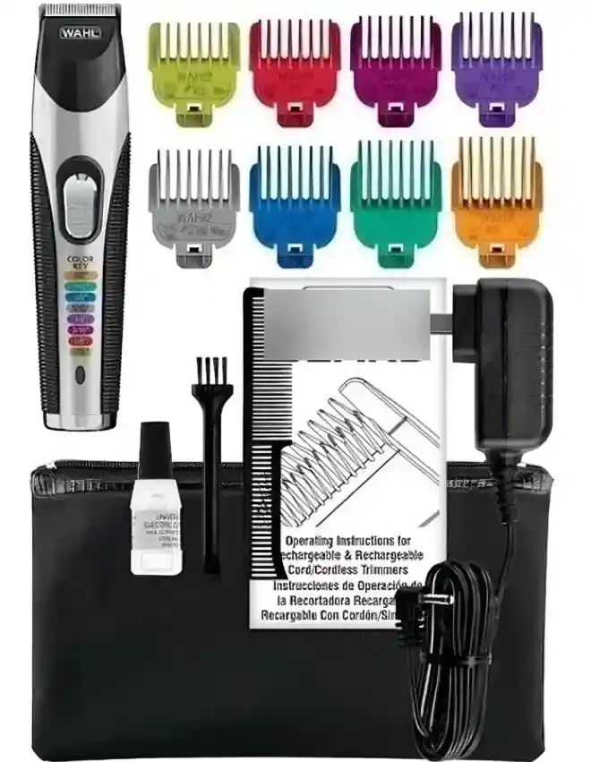 Trimmer Patillera Wahl Color Trim Recargable Corta Barba Color Negro 220v