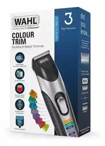 Trimmer Patillera Wahl Color Trim Recargable Corta Barba Color Negro 220v