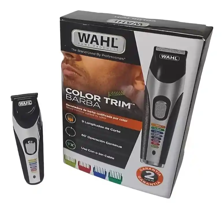 Trimmer Patillera Wahl Color Trim Recargable Corta Barba Color Negro 220v