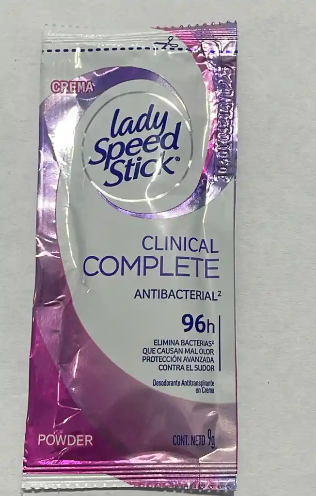 Lady Speed Stick Clinical Sobre Por 9g