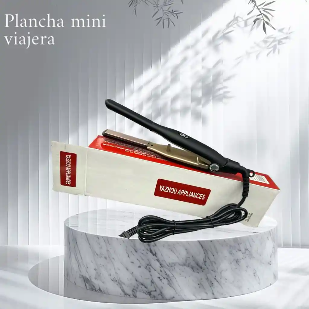 Mini Plancha Alisado Rizador Cabello Pelo Tenacilla Viajera