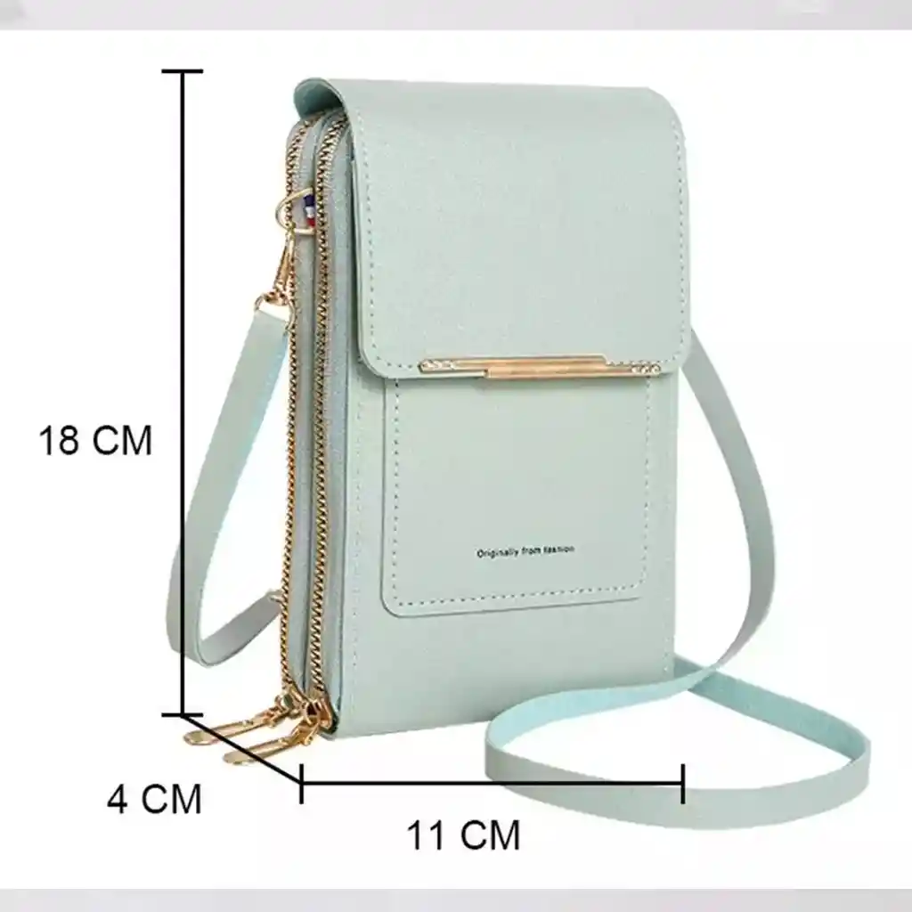 Bolso Billetera De Cuero Suave Con Pantalla Táctil - Elegancia Y Funcionalidad En Uno