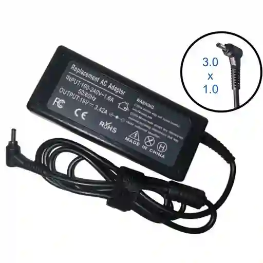 Cargador Para Acer 19v 3.42a 65w Punta 3.0x1.0mm