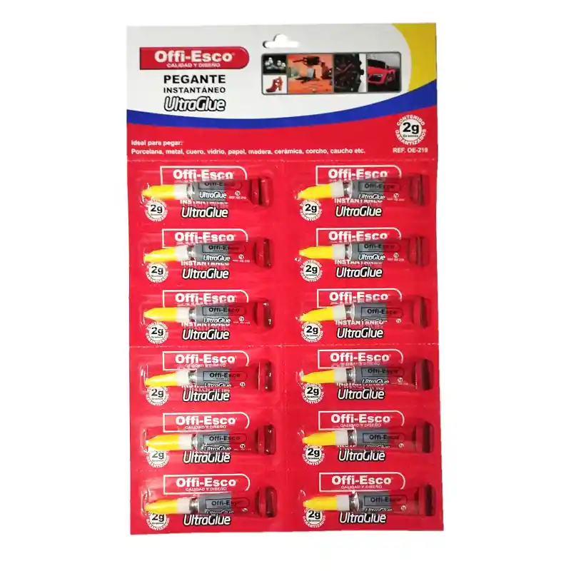 Pegante Insta Ultra Glue De 2 Gr Offi-esco Carton X 12