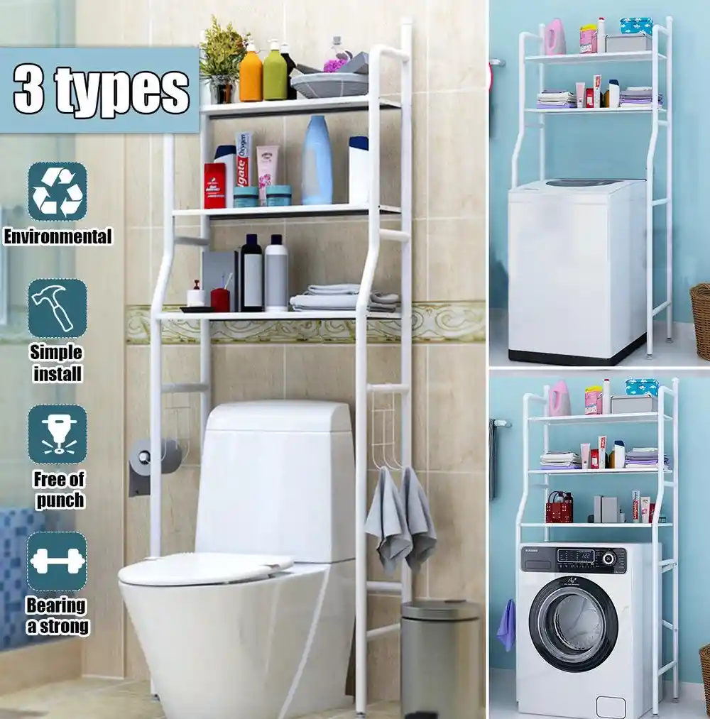 Estante Organizador De Lavadora/baño Soporte Ajustable
