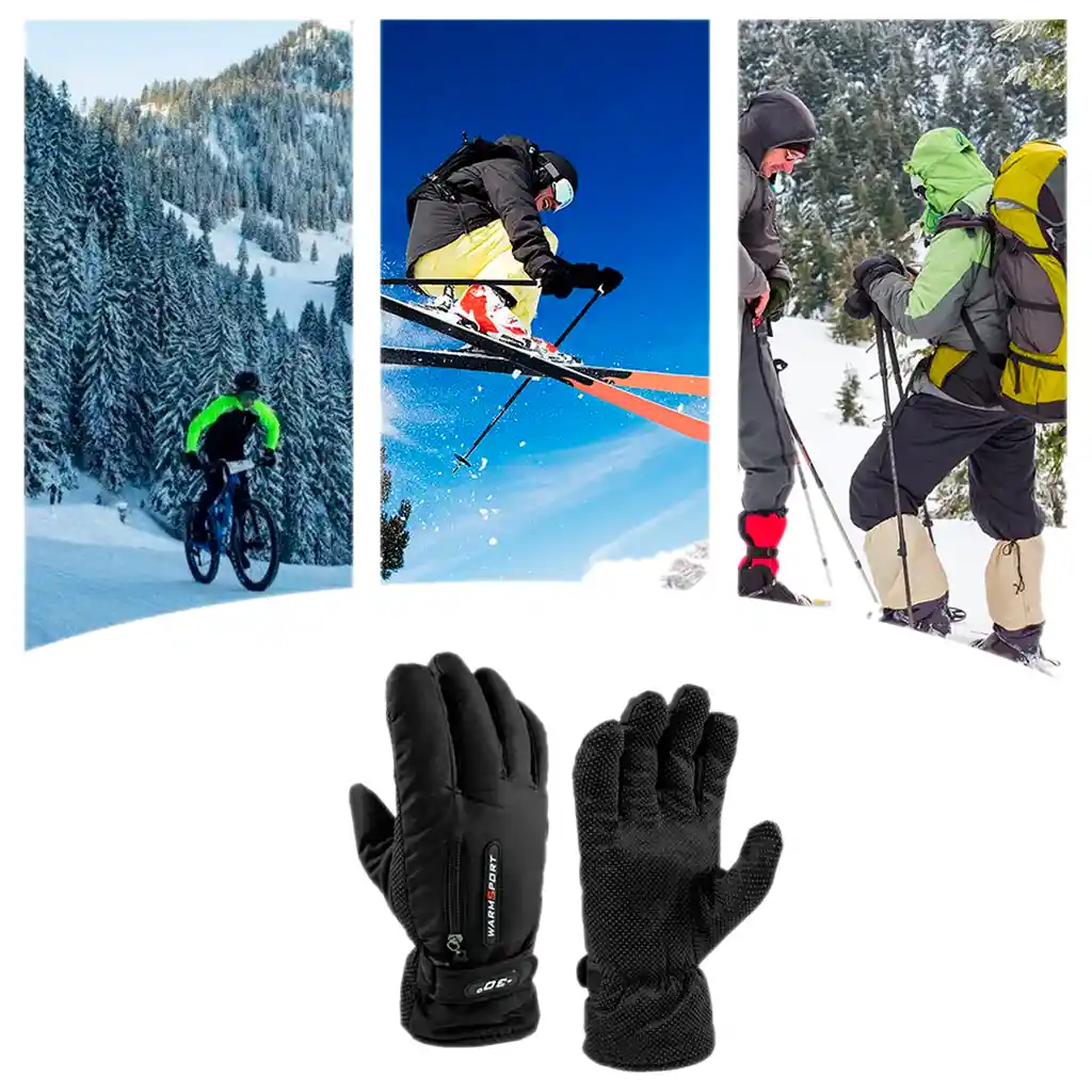 Guantes Térmicos Clima Frio Invierno Motero Antideslizante Ref Gu-002