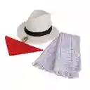 Sombrero Aguadeño Poncho Y Pañoleta Para Niños De 5 A 7 Años