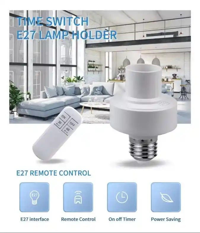 Enchufe Bombillo Control Interruptor Inteligente Bombillo