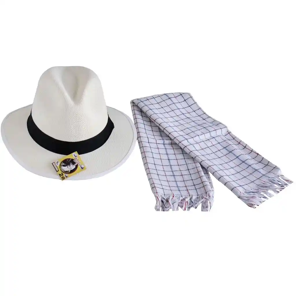 Sombrero Aguadeño + Poncho Paisa Para Niños De 2 - 4 Años