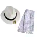 Sombrero Aguadeño + Poncho Paisa Para Niños De 2 - 4 Años