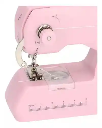 Máquina De Coser A Mano Portátil Rosa Para El Hogar Pequeña