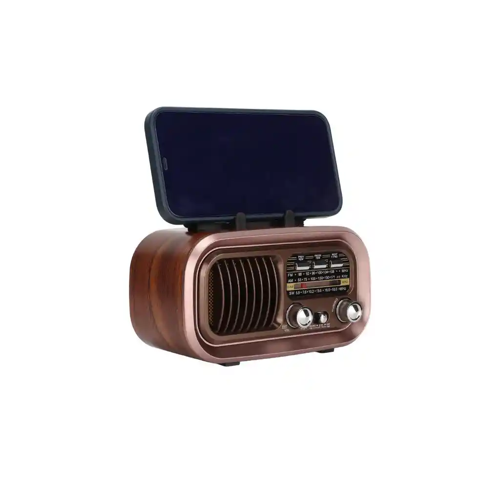 Radio Retro Potente Grande Multibandas Am Fm Bluetooth