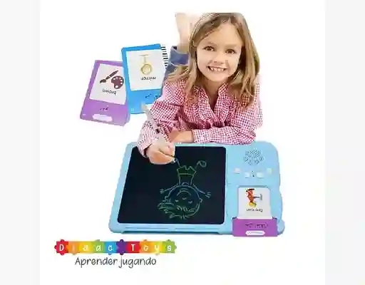 Traductor Tablero Didáctico Con 255 Tarjetas Español-inglés Para Niños