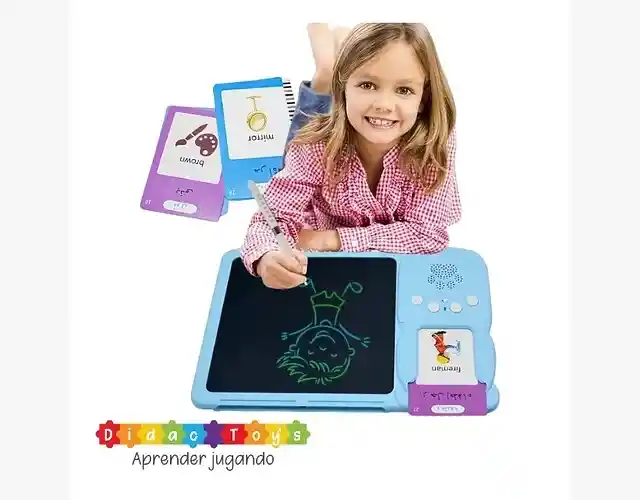 Traductor Tablero Didáctico Con 255 Tarjetas Español-inglés Para Niños