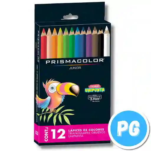 Caja De Colores Prismacolor Junior Gruesos Jumbo X12 Unds Unipunta