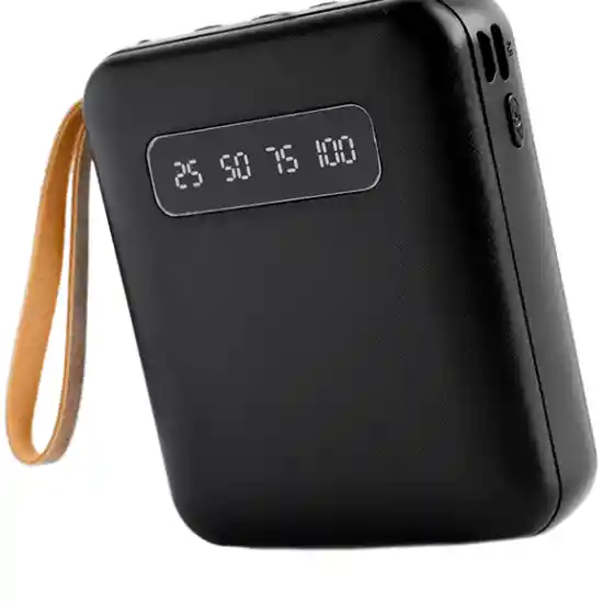 Power Bank, Bateria Portatil 10000, Cable Extraible - 493 Negro