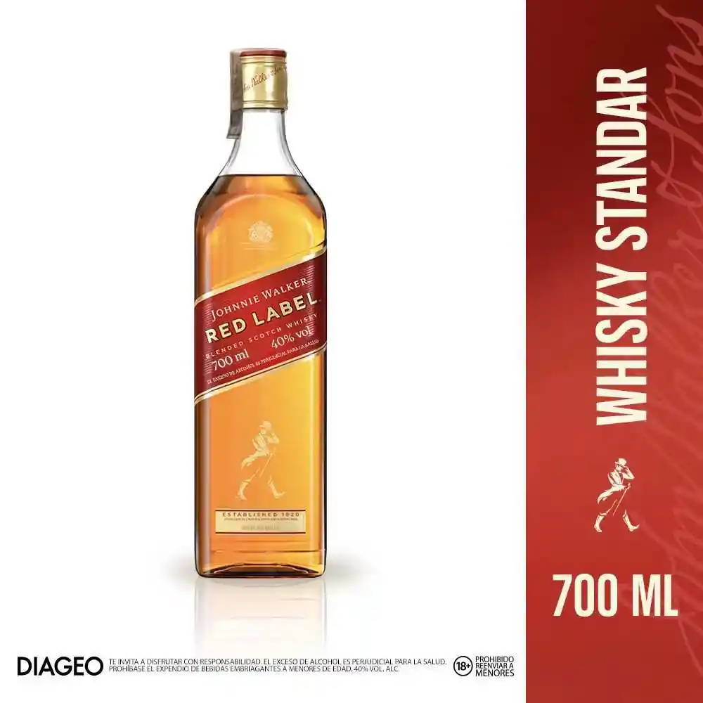 Whisky Johnnie Walker Red Label 700ml