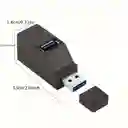 Adaptador Divisor Mini De Alta Velocidad 1 Puerto Usb 3.0 Y 2 Usb 2.0 Para Pc Portátil Compuvirtual