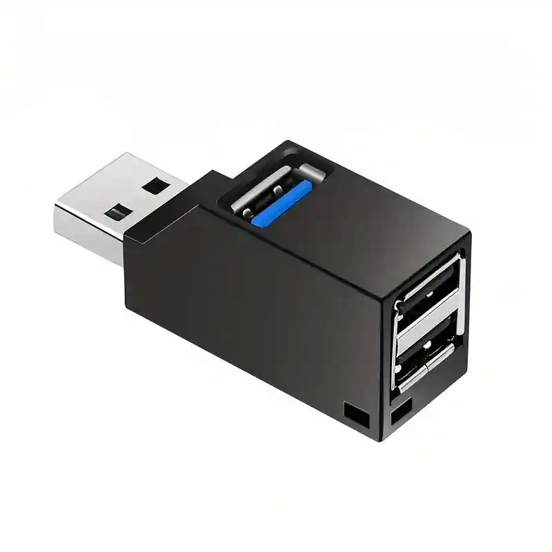 Adaptador Divisor Mini De Alta Velocidad 1 Puerto Usb 3.0 Y 2 Usb 2.0 Para Pc Portátil Compuvirtual