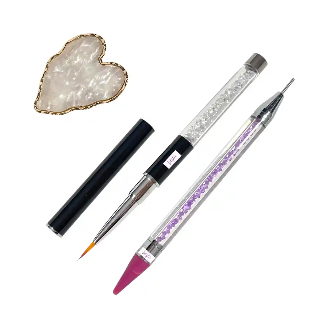 Set De Pinceles De Lujo Para Decoración Uñas Nail Art