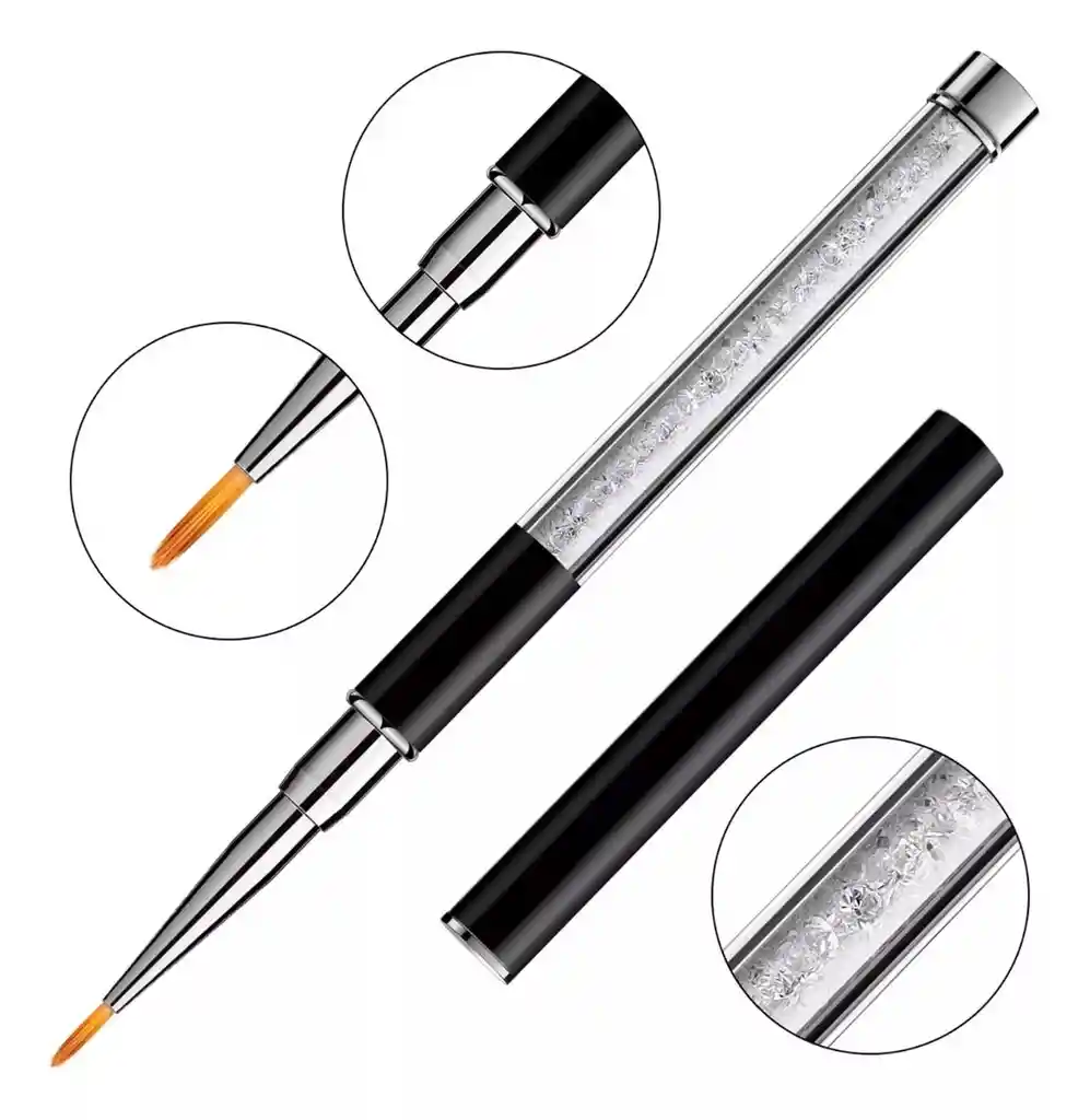 Set De Pinceles De Lujo Para Decoración Uñas Nail Art