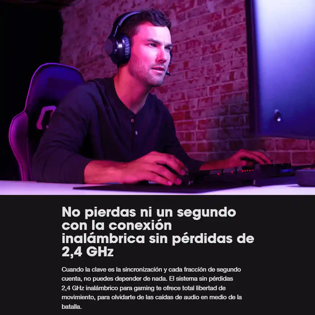 Jbl Quantum 350 Wireless, Diadema Gamer 2.4ghz Con Micrófono