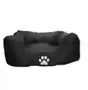 Cama Mediana Con Cojin Color Gris Lavable Para Perros Y Gatos