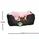 Cama Pequeña Con Cojin Lavable Color Rosado Para Perros Y Gatos