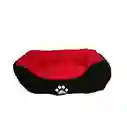 Cama Mediana Doble Faz Color Roja Para Perros Y Gatos