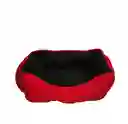 Cama Mediana Doble Faz Color Roja Para Perros Y Gatos