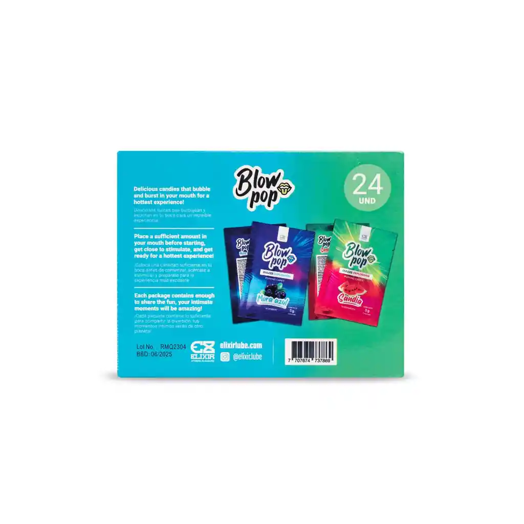 Blow Pop Elixir Caja X 24 Unidades