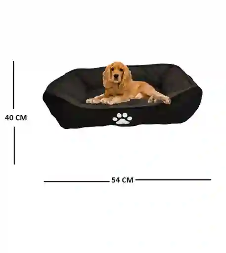 Cama Mediana Doble Faz Color Gris Para Perros Y Gatos
