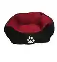 Cama Pequeña Doble Faz Color Vinotinto Para Perros Y Gatos