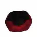 Cama Pequeña Doble Faz Color Vinotinto Para Perros Y Gatos