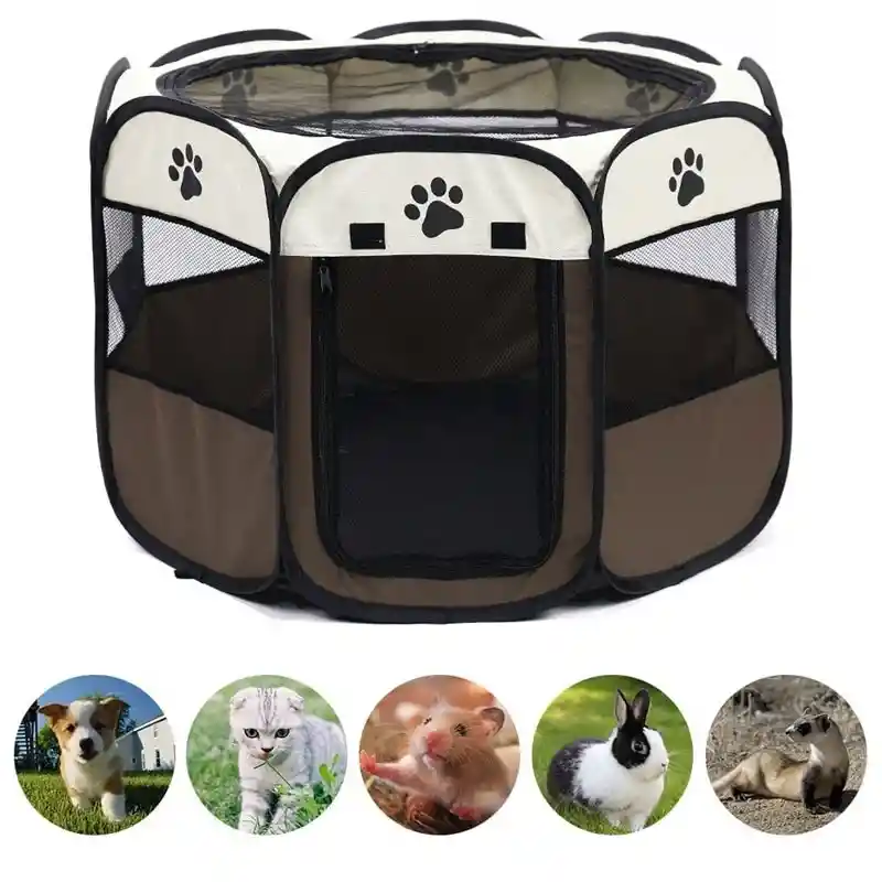 Corral Plegable Para Gato Y Perro Casa Tienda Portátil