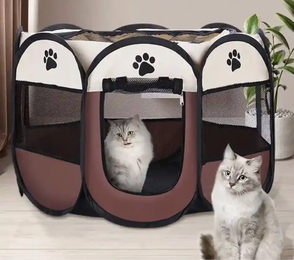 Corral Plegable Para Gato Y Perro Casa Tienda Portátil